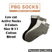 Cotton Blend Socks | Low Cut Socks | Active Socks | 9-11