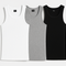 Men's Ribbed Tank Tops - White Background