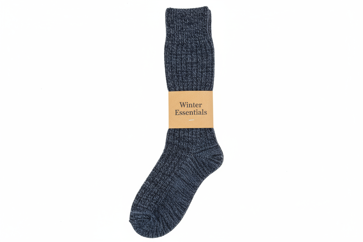 Navy Blue Over-the-Calf Socks