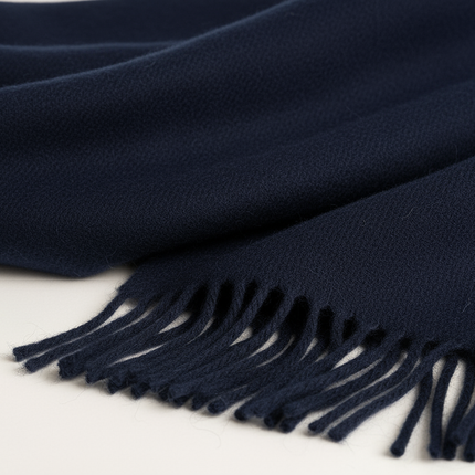 Navy Cashmere Texture Detail