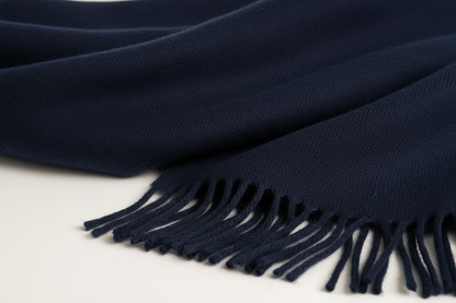 Navy Cashmere Texture Detail