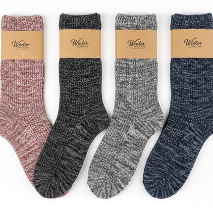 Over-the-Calf Wool Socks - All Colors