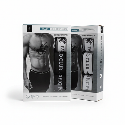 Pacific Polo Club 6-Pack Packaging - White Background