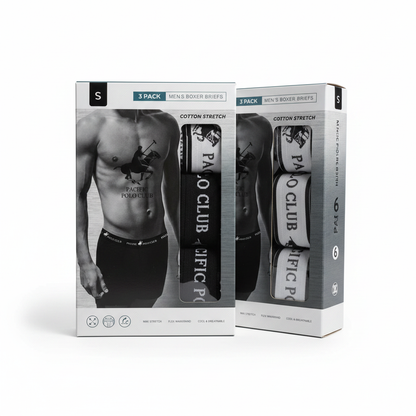 Pacific Polo Club 6-Pack Packaging - White Background