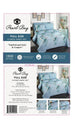 Pearl Bay 6 Piece Bed Sheet Set Light Blue with Flowers - PremiumBrandGoods