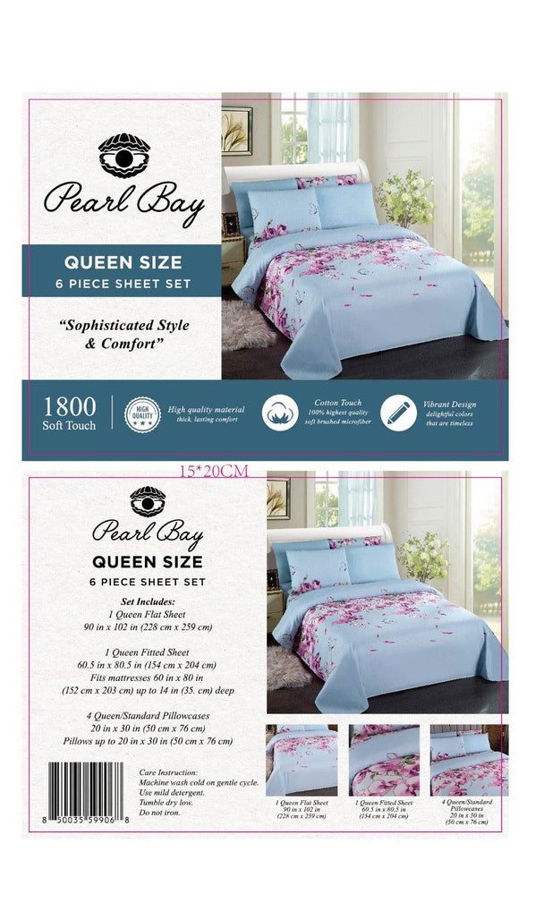 Pearl Bay 6 Piece Bed Sheet Set Polka Dots - PremiumBrandGoods