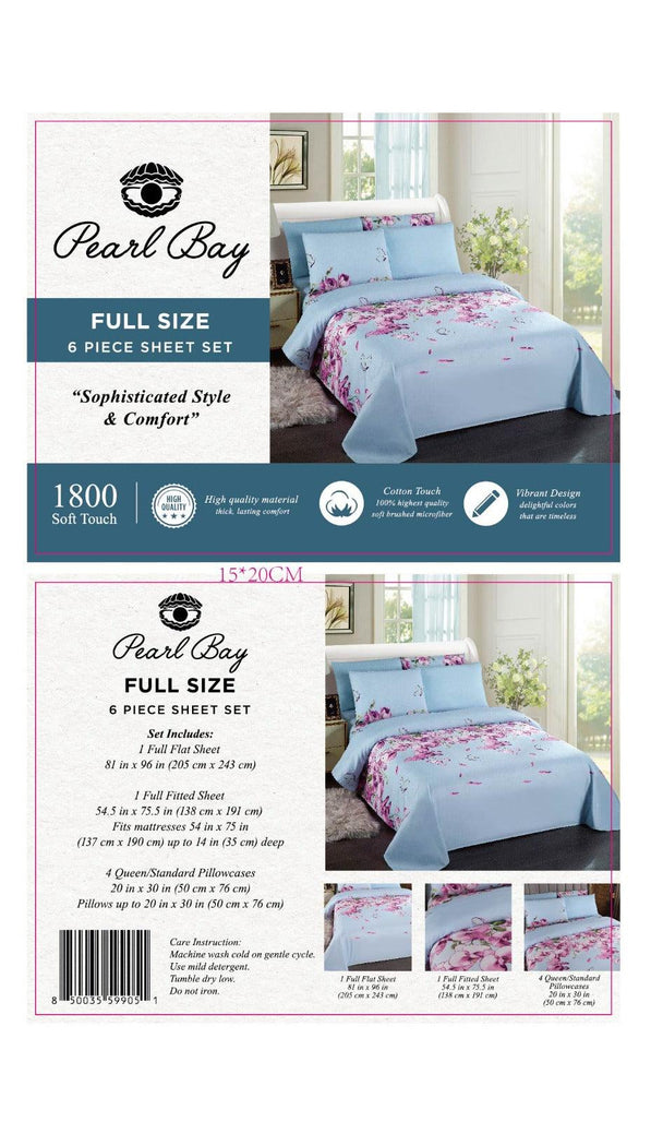 Pearl Bay 6 Piece Bed Sheet Set Polka Dots - PremiumBrandGoods