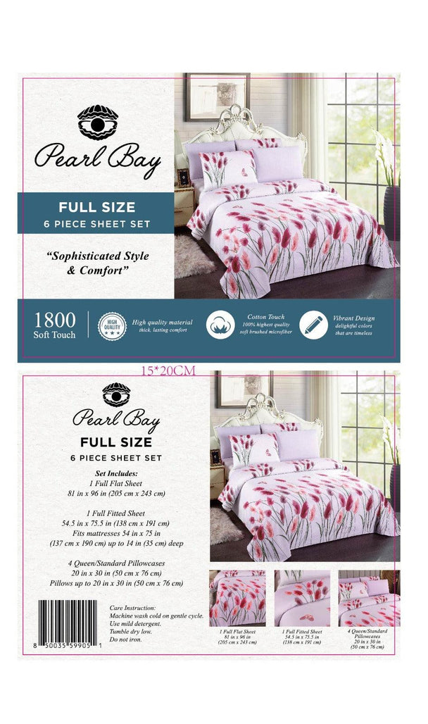 Pearl Bay 6 Piece Bed Sheet Set Polka Dots - PremiumBrandGoods