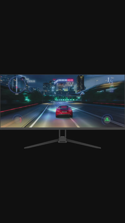 ViewGlow 34" GAMING MONITOR 3440X1440 LED WQHD 1MS 100HZ 21:9 WIDE MONITOR IMMERSIVE GAMING