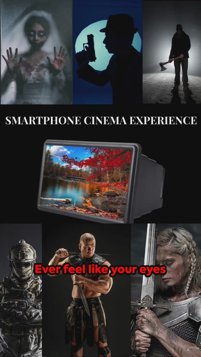 3D Phone Screen Magnifier, Foldable Video Amplifier