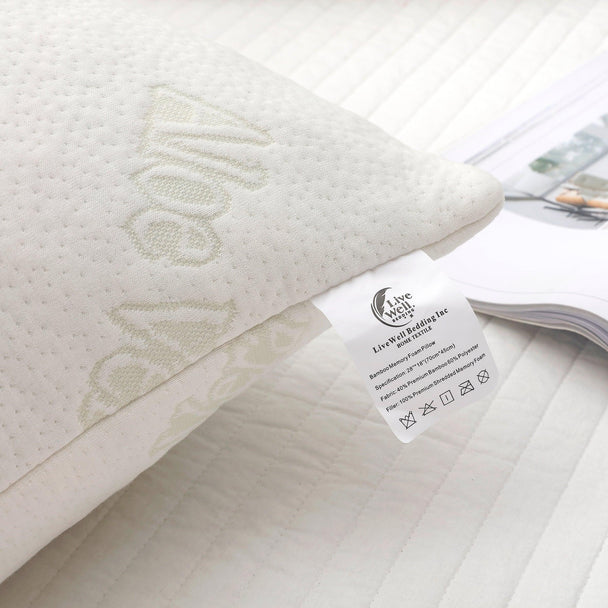 Priscilla Luxury Bamboo Shredded Memory Foam Pillow - PremiumBrandGoods