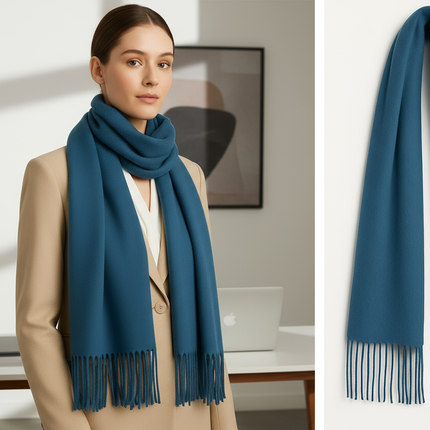 Professional Blue Jean Scarf Lifestyle