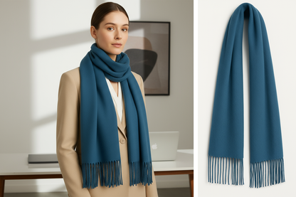 Professional Blue Jean Scarf Lifestyle