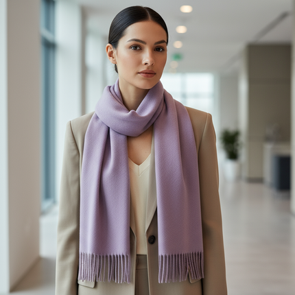 Professional Lavender Scarf Lifestyle