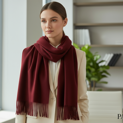 Professional Maroon Scarf Lifestyle