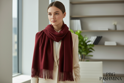 Professional Maroon Scarf Lifestyle