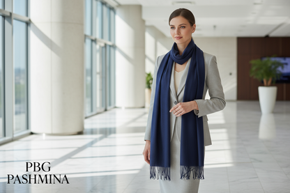 Professional Navy Scarf Lifestyle