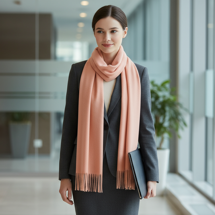Professional Pink Scarf Lifestyle