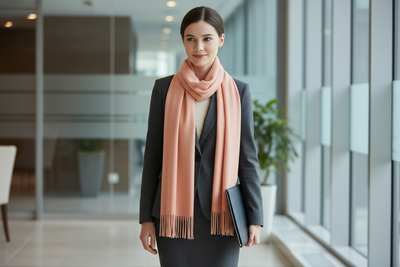 Professional Pink Scarf Lifestyle
