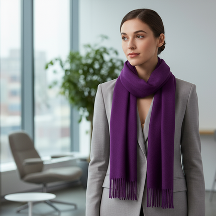 Professional Purple Scarf Lifestyle