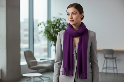 Professional Purple Scarf Lifestyle