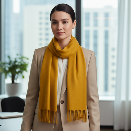Professional Yellow Scarf Lifestyle