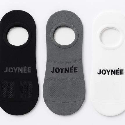 Realistic no-show socks with JOYNEE branding