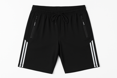 Single shorts on white background