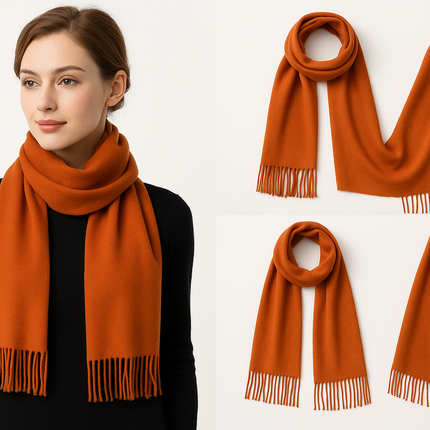 Slightly Dark Orange Scarf