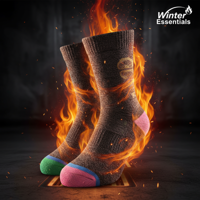 Socks with Fire Elements
