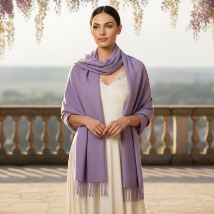 Spring Lavender Scarf Look