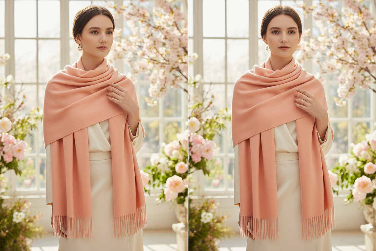 Spring Pink Scarf Look