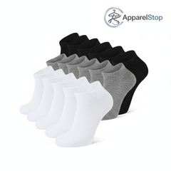 Three Layer Socks - White Gray Black