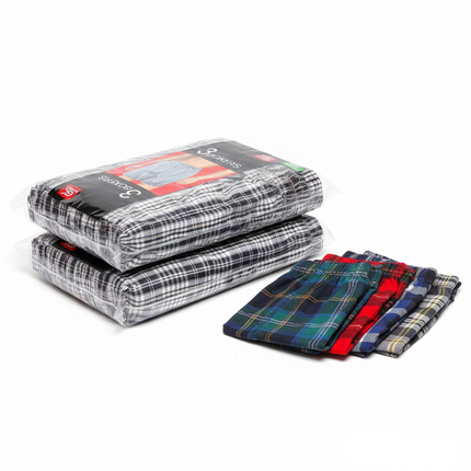 Two packs with boxers arranged beside