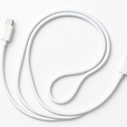 White USB-C Cable Product Photo