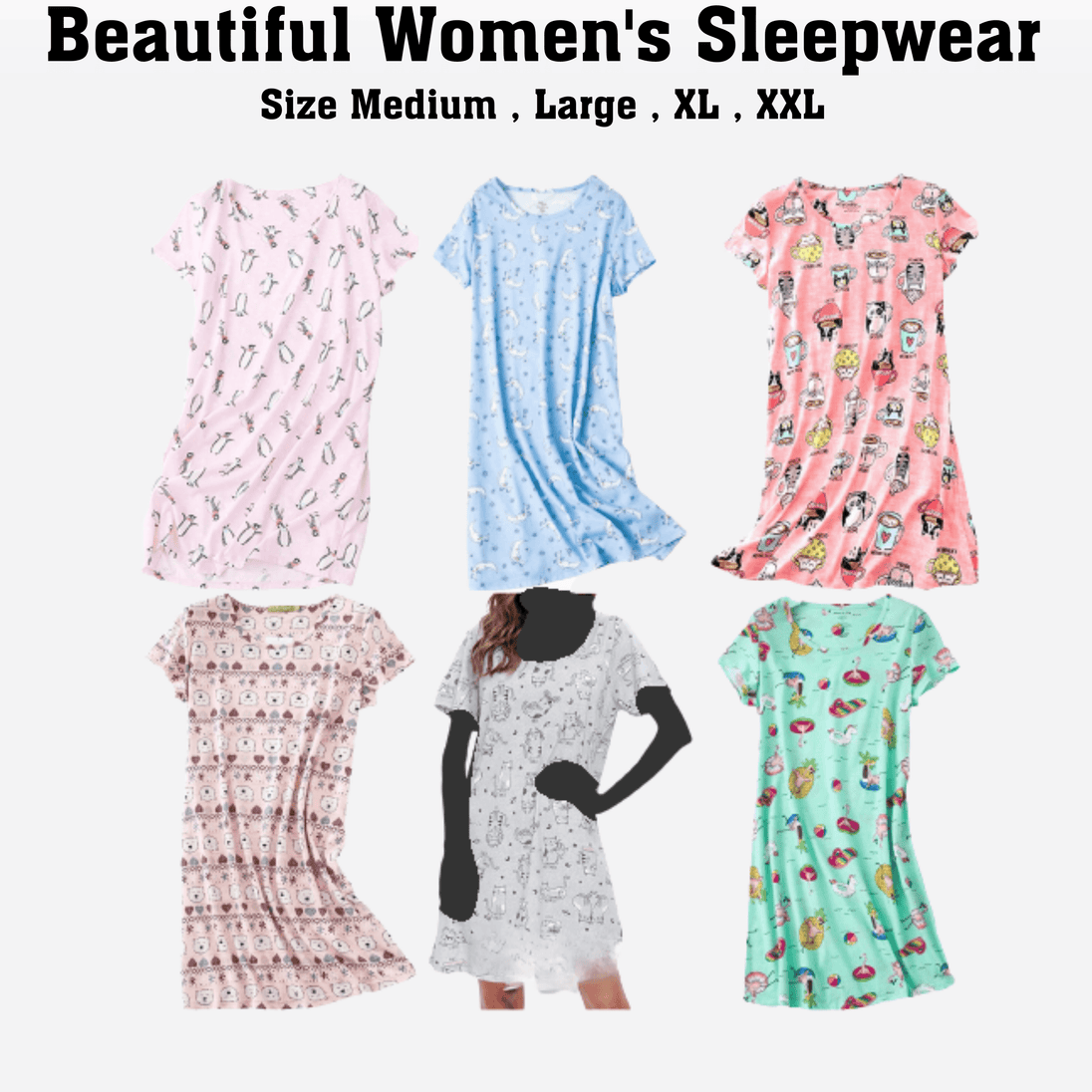 Wholesale Women's Pajamas Loungewear Nightgowns 96 Pcs - PremiumBrandGoods