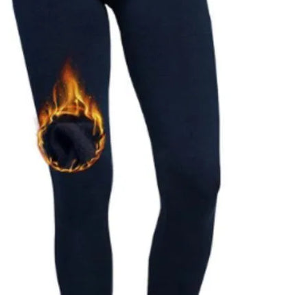 Women’s Extra 220g Fleece Leggings High Waist Stretchy Warm Leggings  (One Size) - PremiumBrandGoods