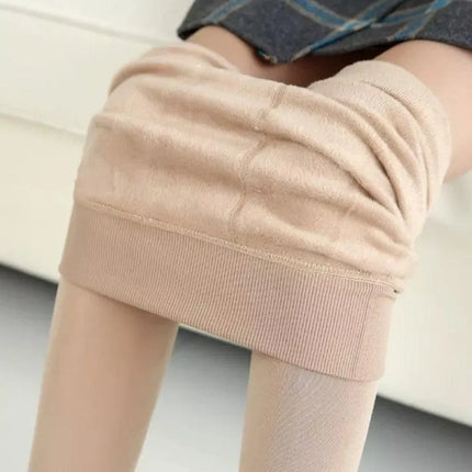 Women’s Extra 220g Fleece Leggings High Waist Stretchy Warm Leggings  (One Size) - PremiumBrandGoods