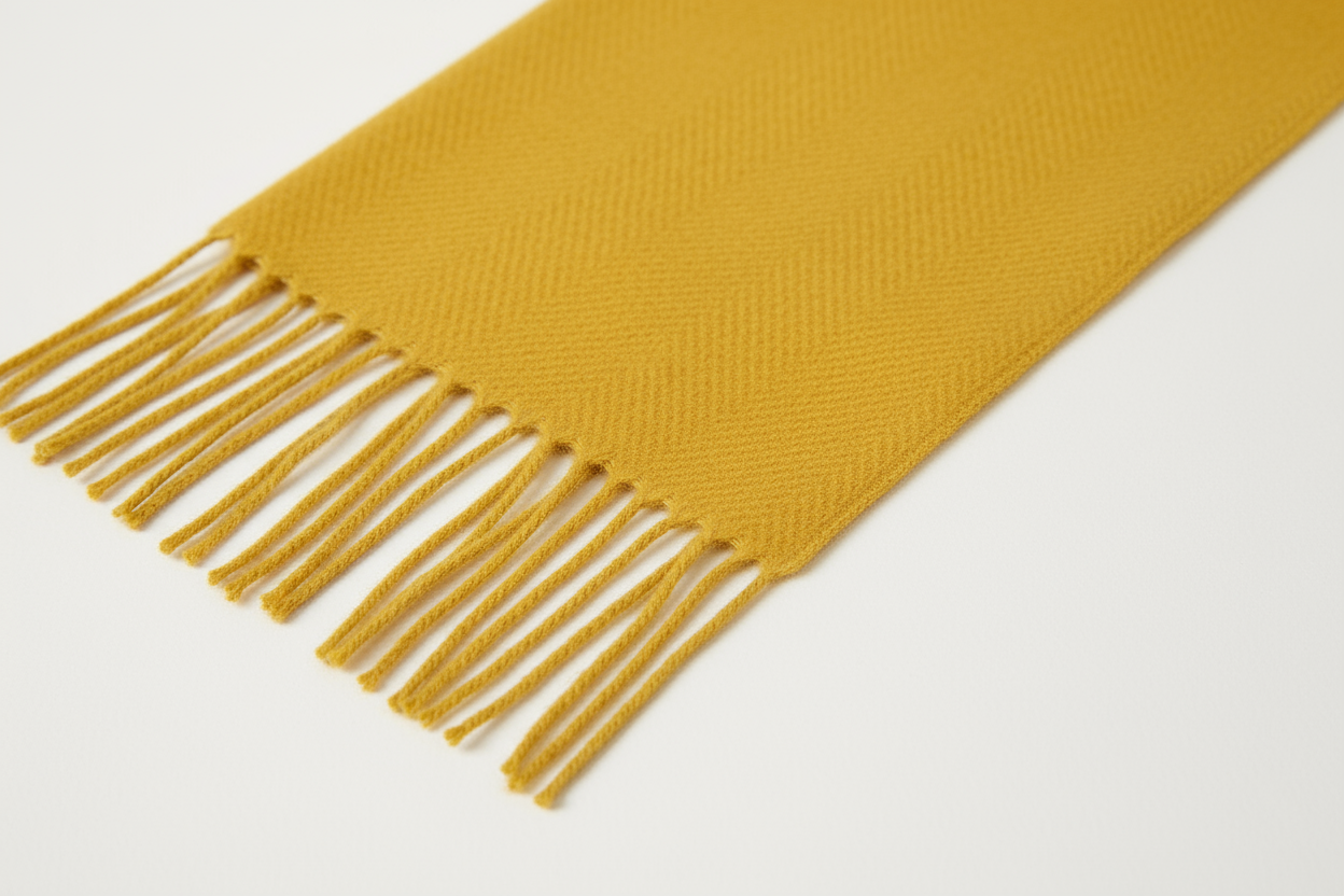 Yellow Cashmere Texture Detail