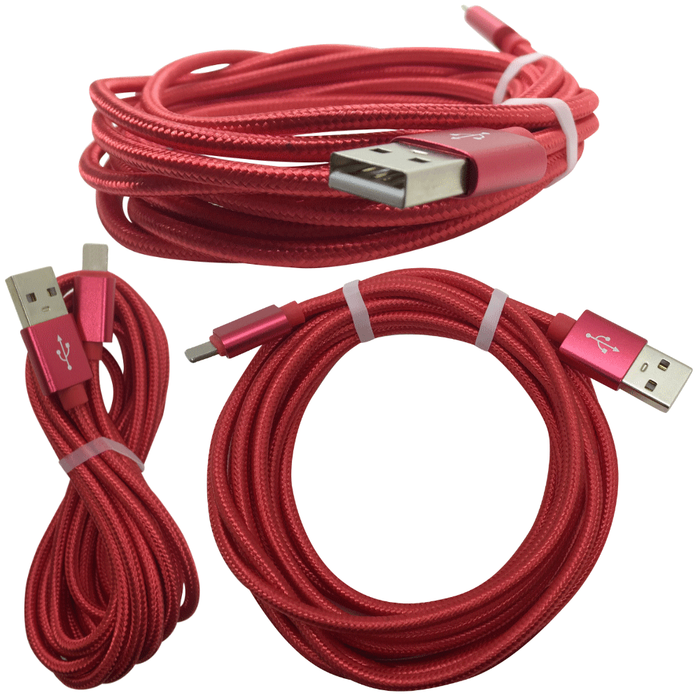 10Ft Braided USB Charger Cable Compatible for Iphone - PremiumBrandGoods