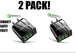 2 Pack! 3 Port LED Fast Quick Charge QC 3.0 USB Hub Display Wall Charger Adapter US Plug - PremiumBrandGoods