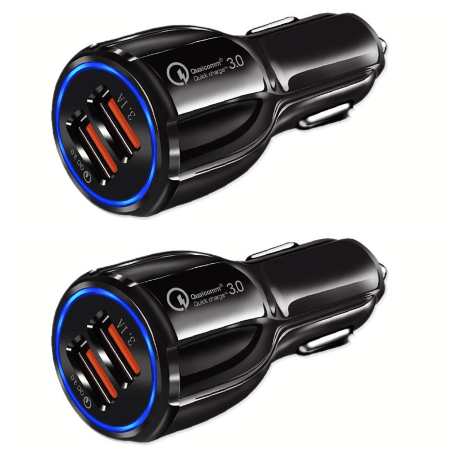 2 Pack PBG 2 Port USB Fast Car Charger Adapter For Devices - PremiumBrandGoods