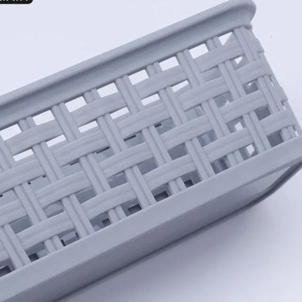3 Pack Organizer Storage Wicker Plastic Woven Baskets (Multiple Sizes) - PremiumBrandGoods