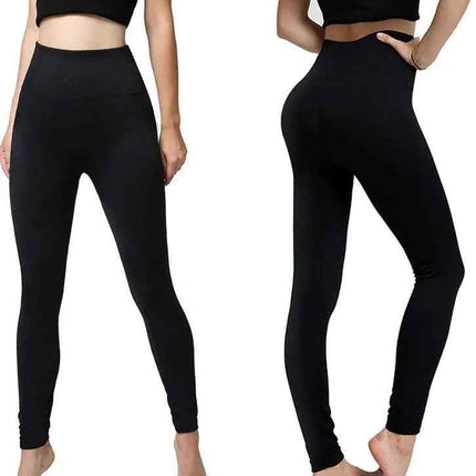 3 Pack Women‚Äôs Fleece Lined Leggings High Waist Stretchy warm Leggings one size