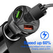 3 Port Fast LED White Car Charger + 3 in 1 Cable Combo Blue - PremiumBrandGoods