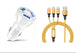 3 Port Fast LED White Car Charger + 3 in 1 Cable Combo Gold - PremiumBrandGoods