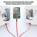 3 port LED Display Wall Charger  and 3 in 1 Cable Bundle Silver - PremiumBrandGoods