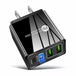 4-Port 36W Wall Safe and Fast Charger with PD Port and Iphone Cable 6 Ft - PremiumBrandGoods