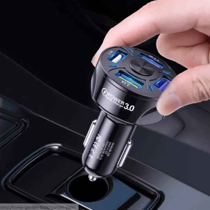 4 Port LED Car Charger 3-Pack!