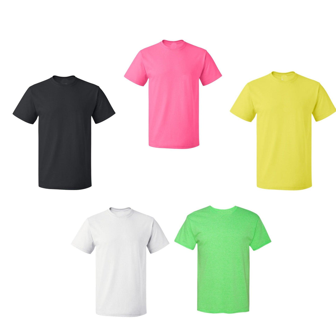 5-Pack Women's Short Sleeve Crew Neck T Shirts - PremiumBrandGoods